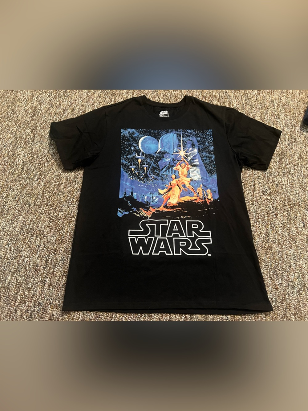 Star Wars Men’s A New Hope Graphic Tee Black Short Sleeve T-Shirt Size M New